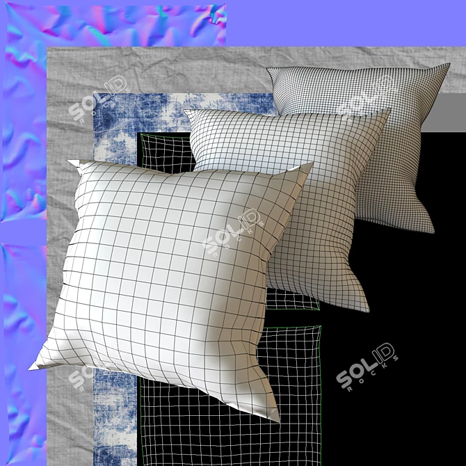 Renwil Plush Pillows - Set of 2 3D model image 5