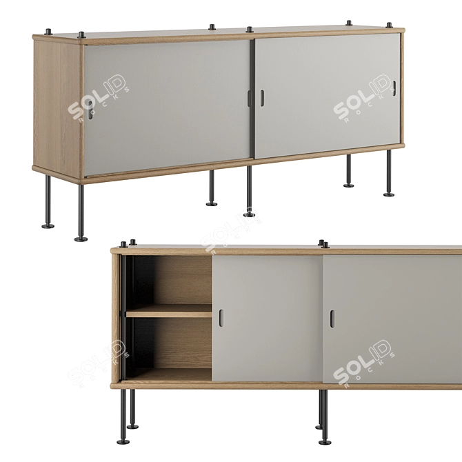 Carl Hansen Borge Mogensen Cabinet 3D model image 1