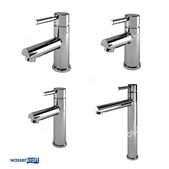 Main 4103 Chrome Mixer 3D model image 1