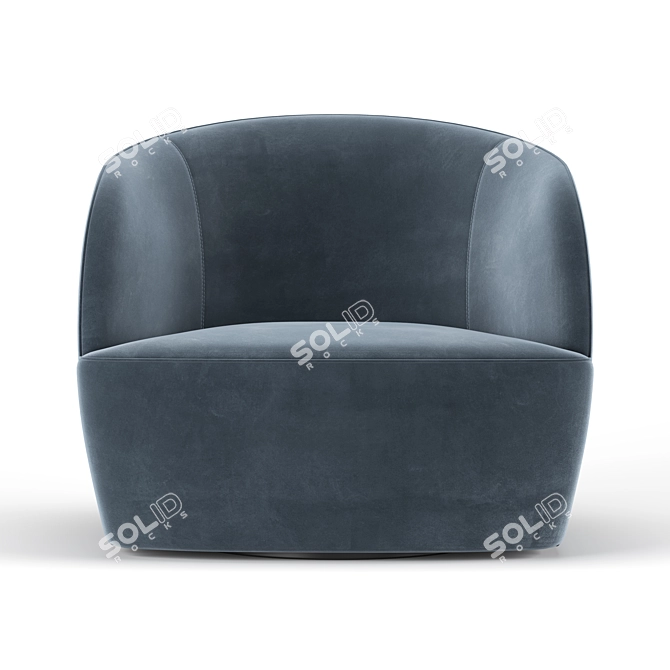 Glamorous Gwyneth Boucle Chair 3D model image 2
