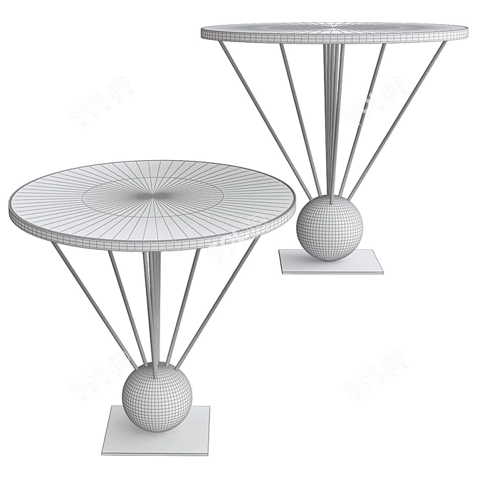 Cosmic Side Table 3D model image 2