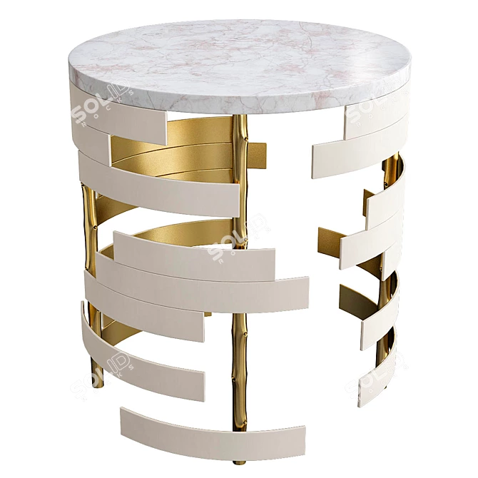 Modern Korean Side Table 3D model image 1