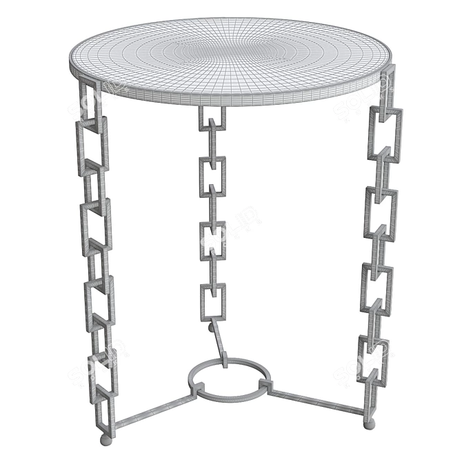 Elegant PAIVA Side Table V2 3D model image 2
