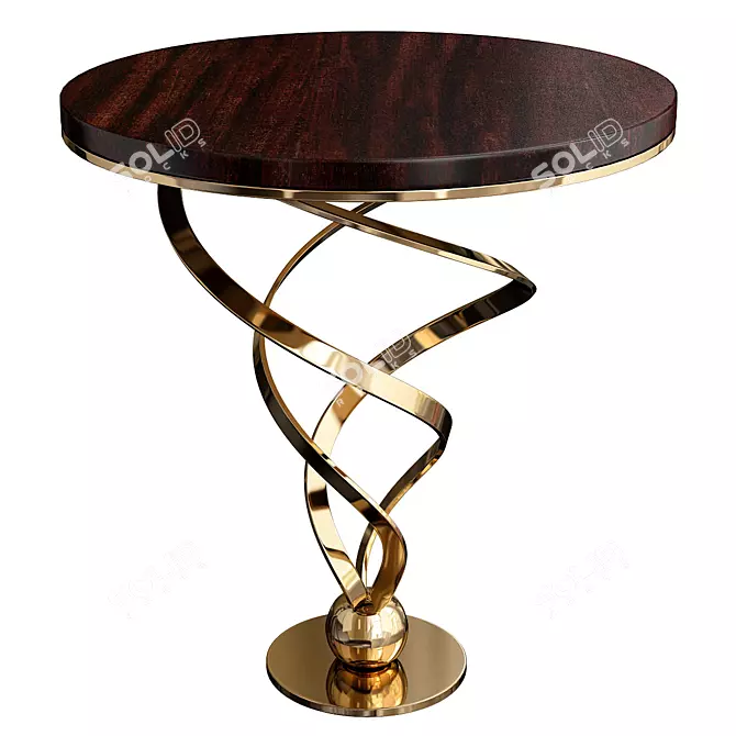 Radiant Sun Side Table 3D model image 1