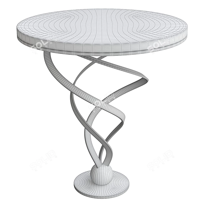 Radiant Sun Side Table 3D model image 2