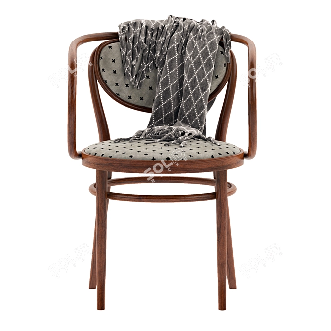 Sleek and Stylish Thonet Dining Chair 3D model image 4