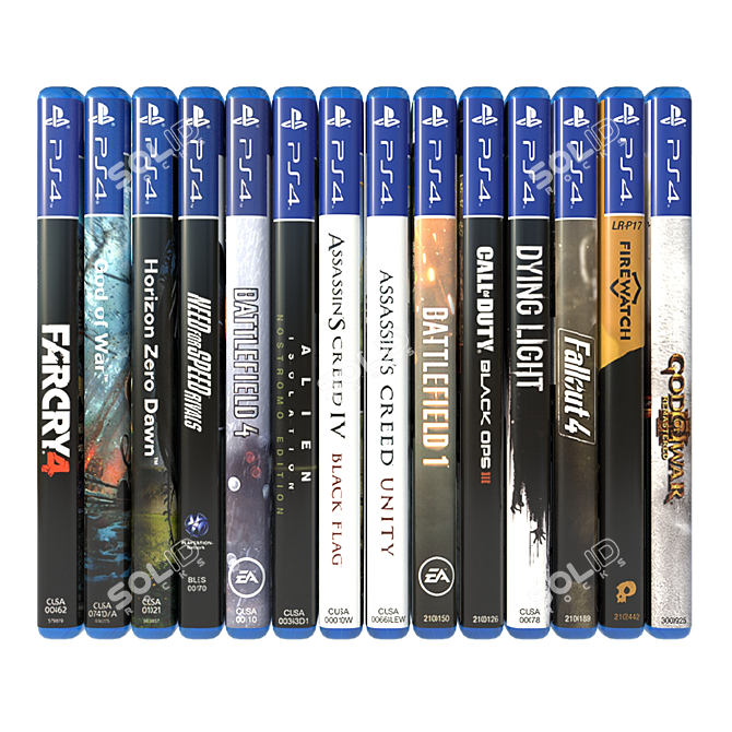 PS4 Games Collection: Vol. 1 3D model image 2