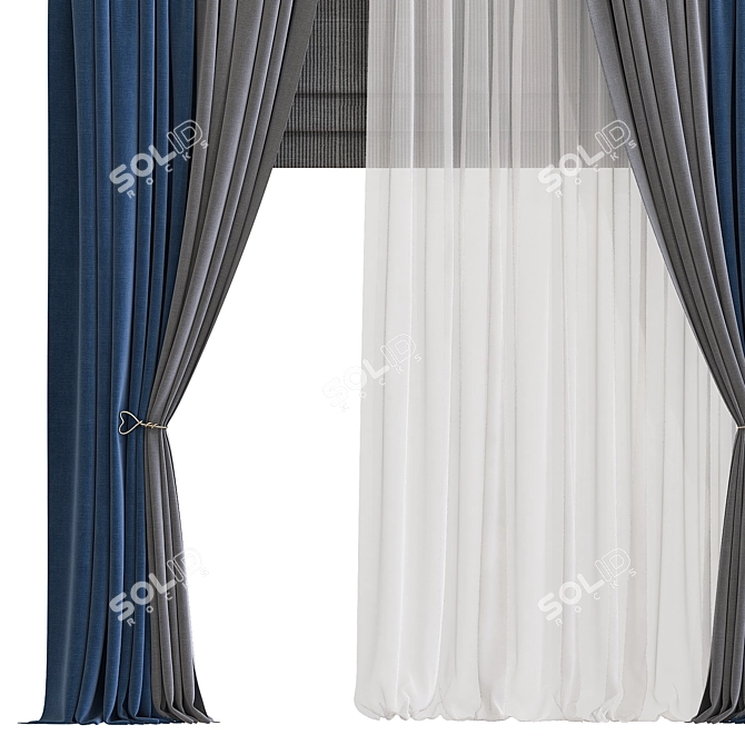 Revamped, Retopologized Curtain 740 3D model image 2