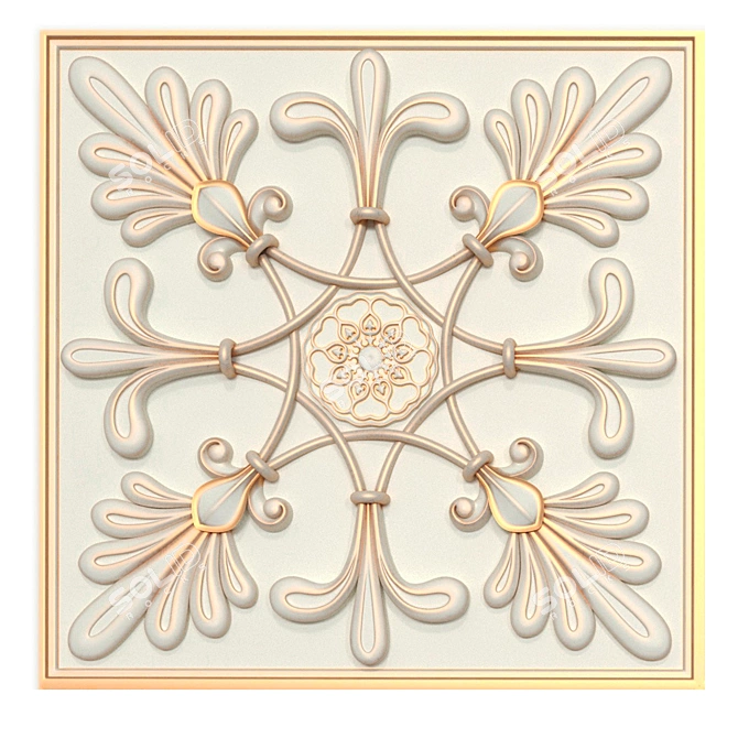 Decorative Panels Collection: Set of 7 STL Files 3D model image 6