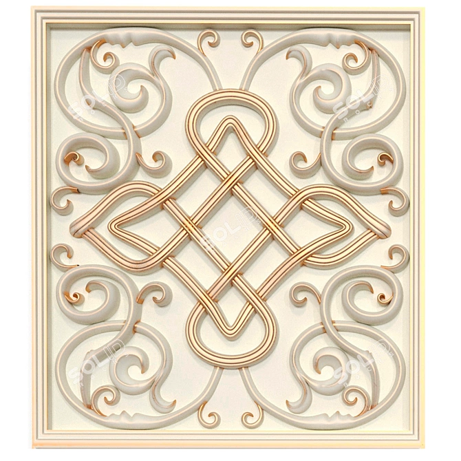 Decorative Panels Collection: Set of 7 STL Files 3D model image 8