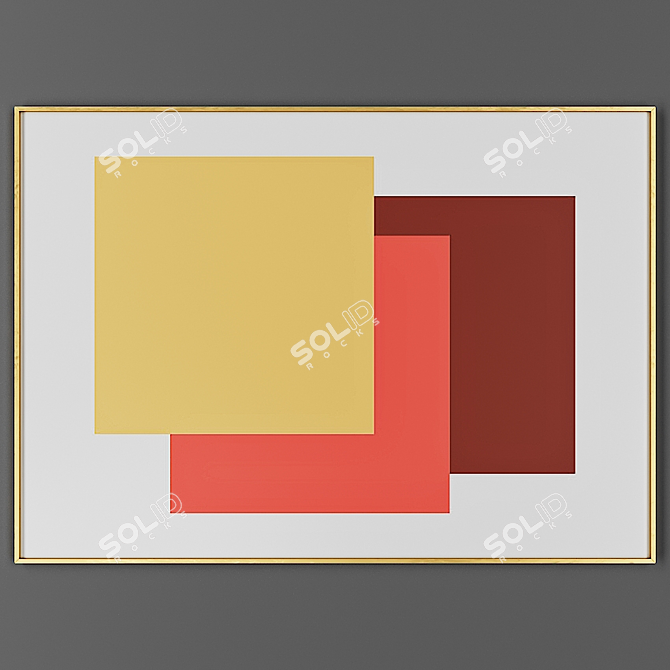 Elegant Frame for Artwork 3D model image 1