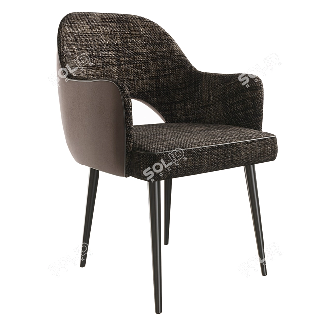 Elegant Scala Armchair - Ref. 1866 3D model image 1