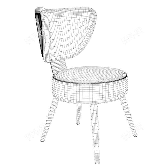 Sicis Blow Chair: Distressed Elegance 3D model image 5