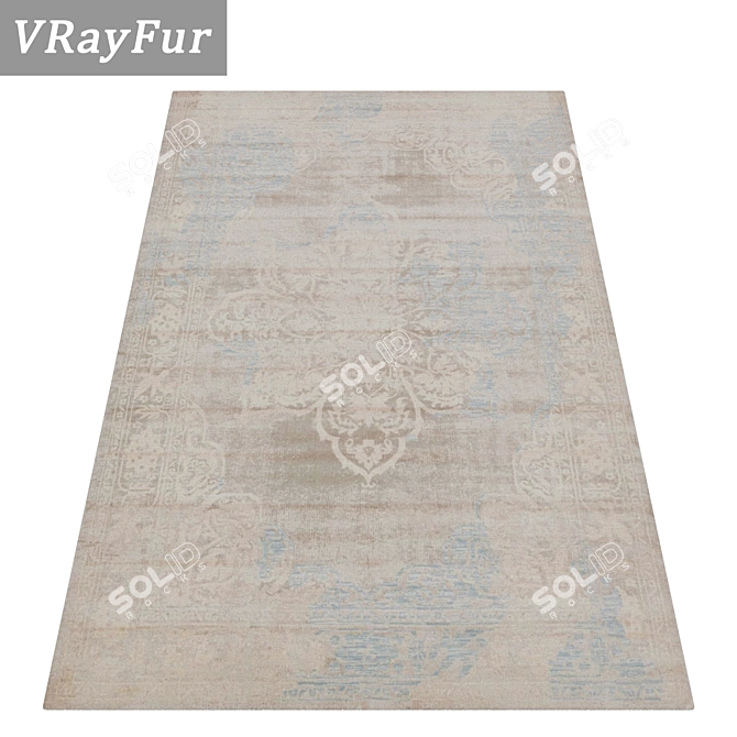 Luxury Carpet Set: Versatile Textures 3D model image 2