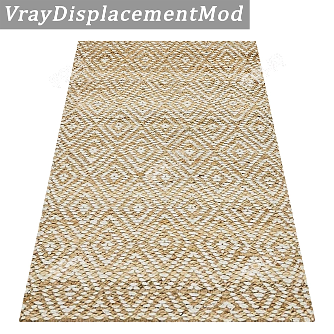 Luxurious 3-Piece Carpets Set 3D model image 3