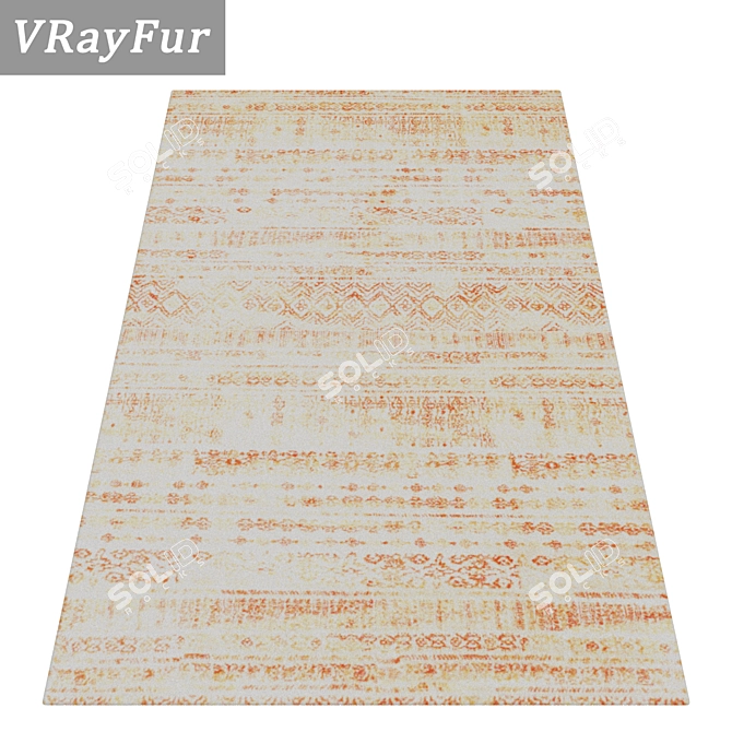 Luxury Carpets Set 1773 - High-Quality Textures! 3D model image 2