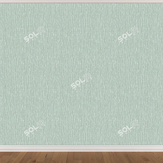 Seamless Wallpaper Set in 3 Colors 3D model image 4