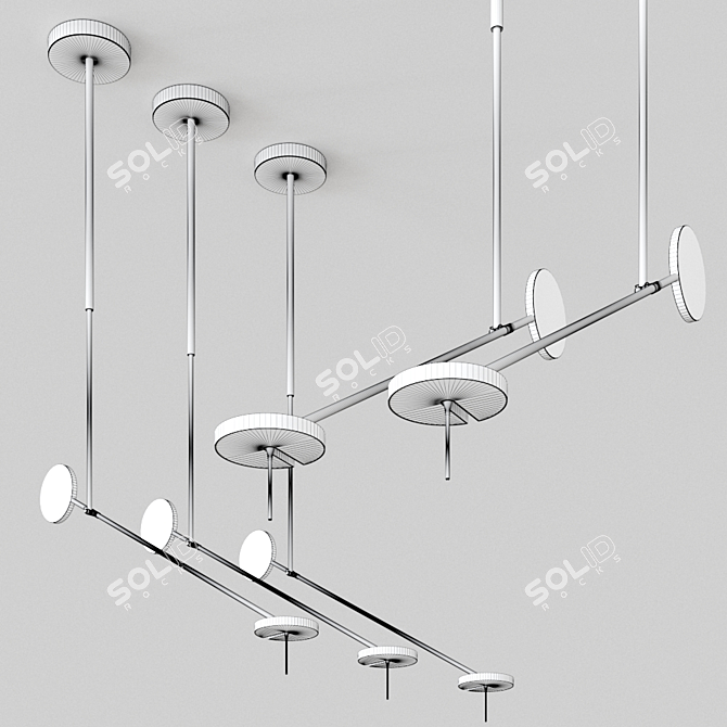 Sleek Articulated Lighting by GROK 3D model image 2