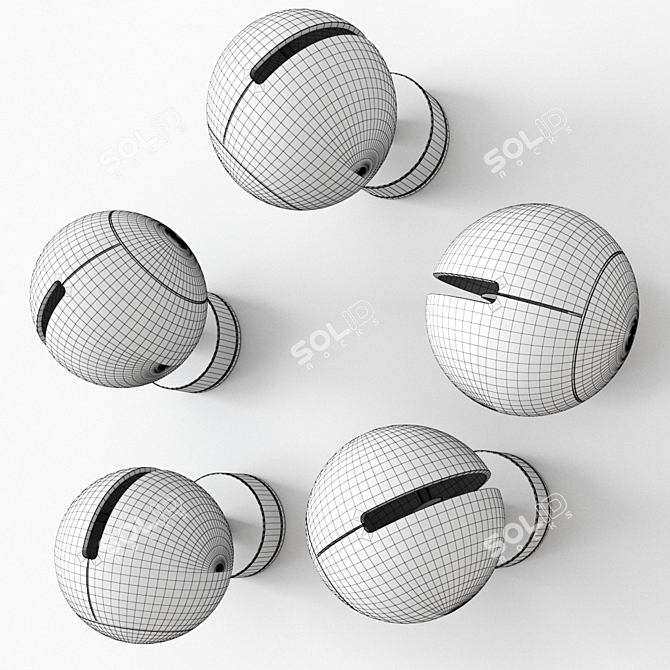 Modern Spanish Sconce: Bo-La 6548 3D model image 2