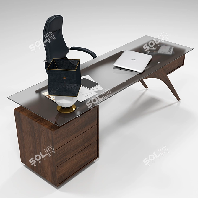 Modern Home and Office Table 3D model image 5