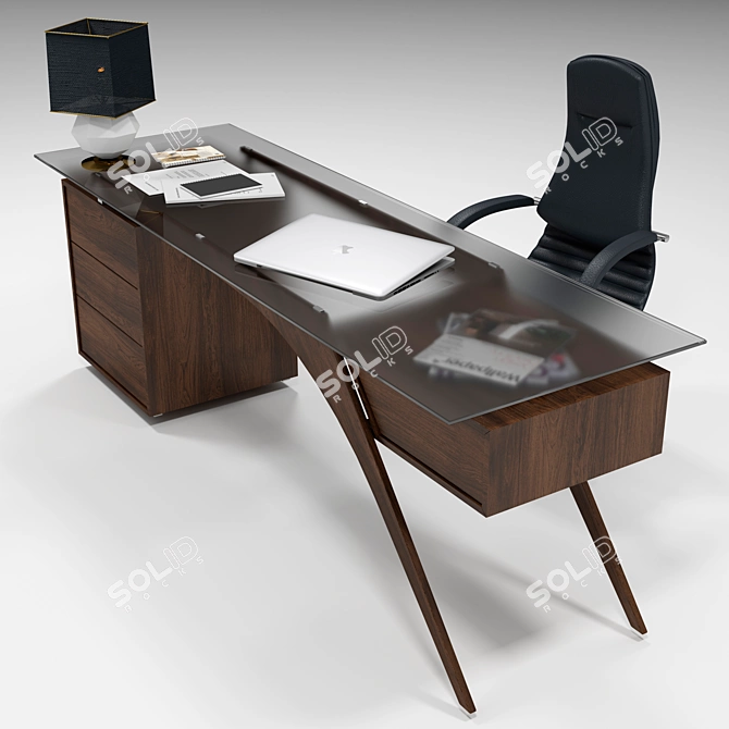 Modern Home and Office Table 3D model image 6