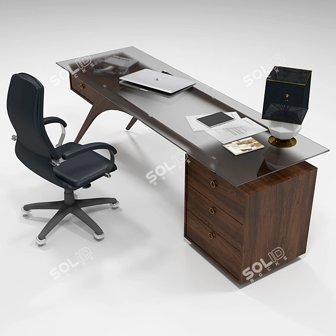 Modern Home and Office Table 3D model image 7