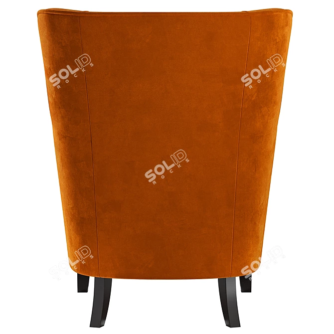 Contemporary Campo Armchair 3D model image 4