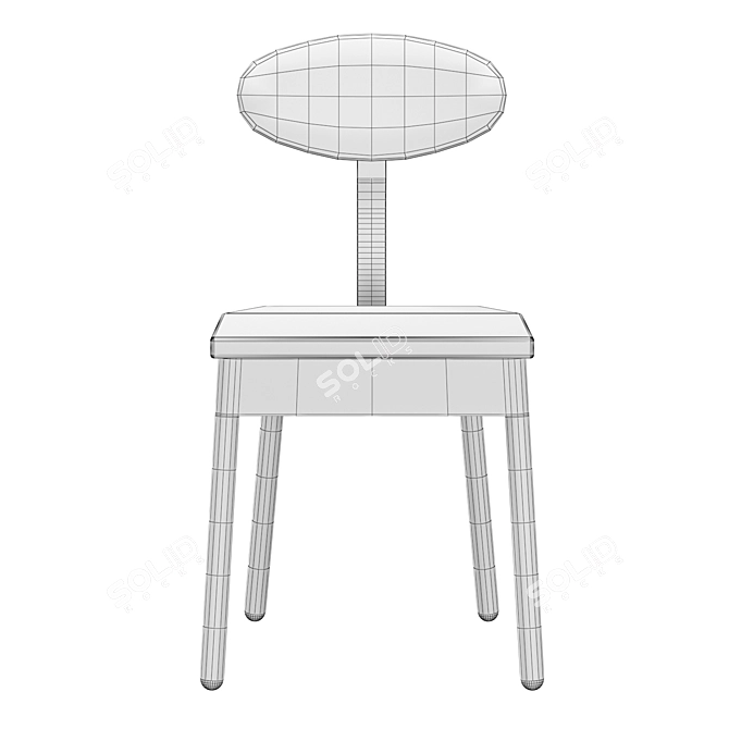 Ari Industrial Bar Chair: Stylish Design for Restaurants & Bars 3D model image 5