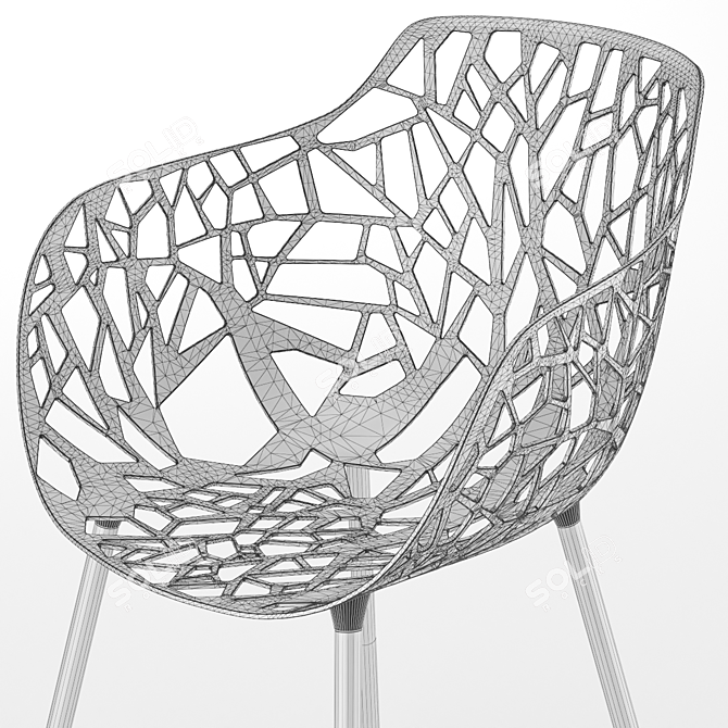 Quick Forest Dining Armchair 3D model image 2