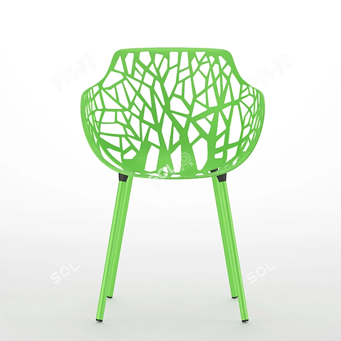 Quick Forest Dining Armchair 3D model image 4