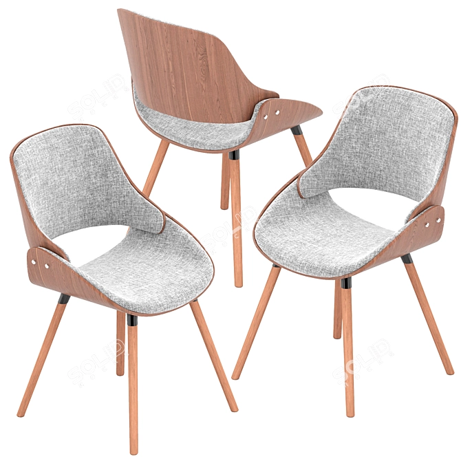 Cozy Malden Chair 3D model image 1