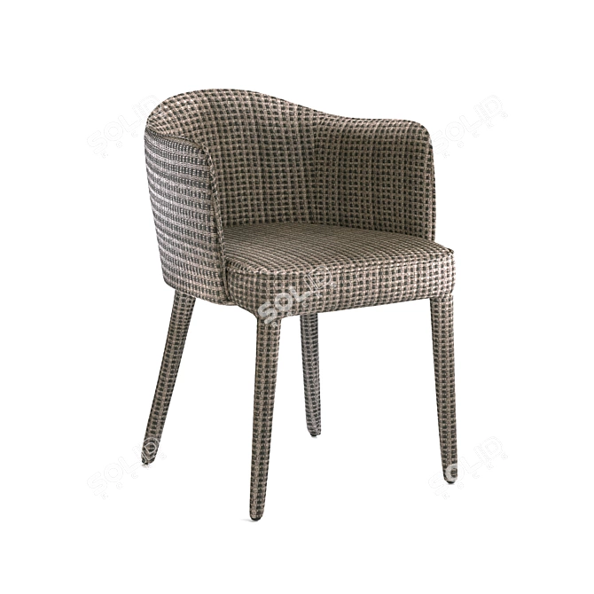 Leos Dining Chair: Stylish and Comfortable 3D model image 3