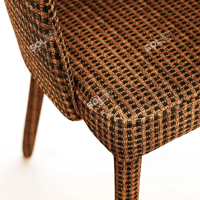 Leos Dining Chair: Stylish and Comfortable 3D model image 4