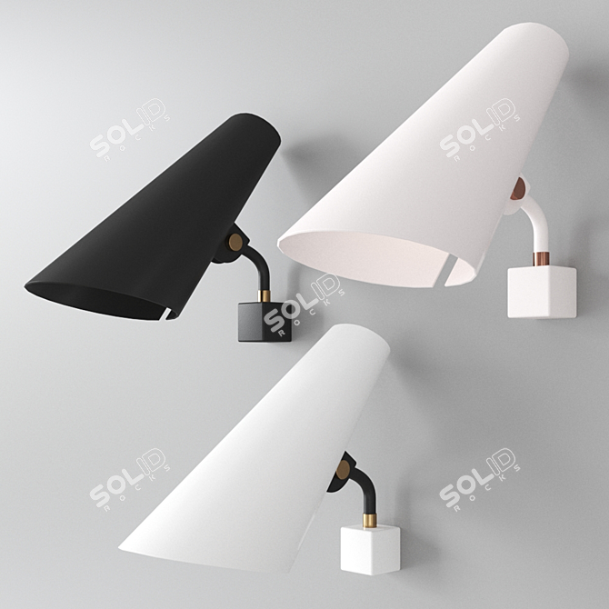 Siro 100 Wall Lamp: A Finnish Design Marvel 3D model image 1
