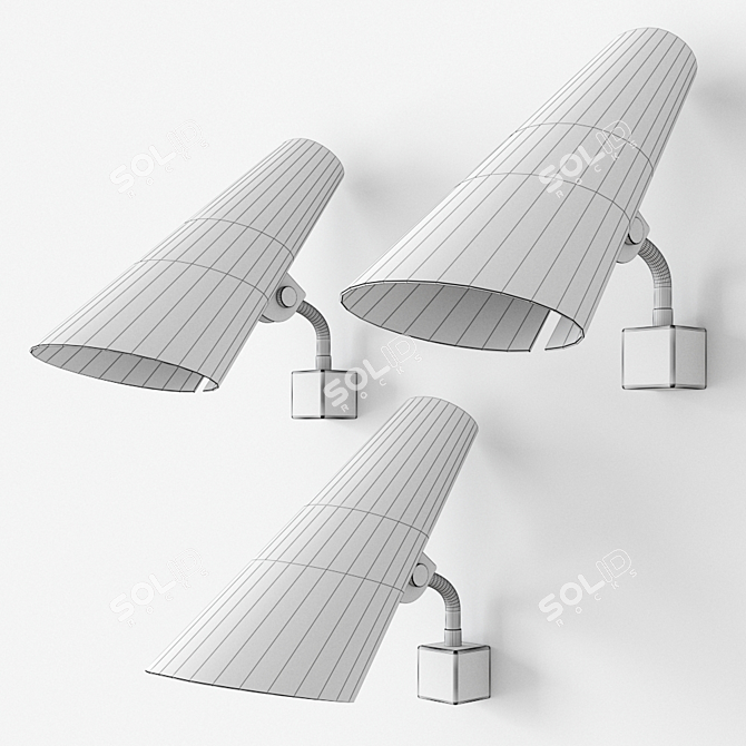 Siro 100 Wall Lamp: A Finnish Design Marvel 3D model image 2