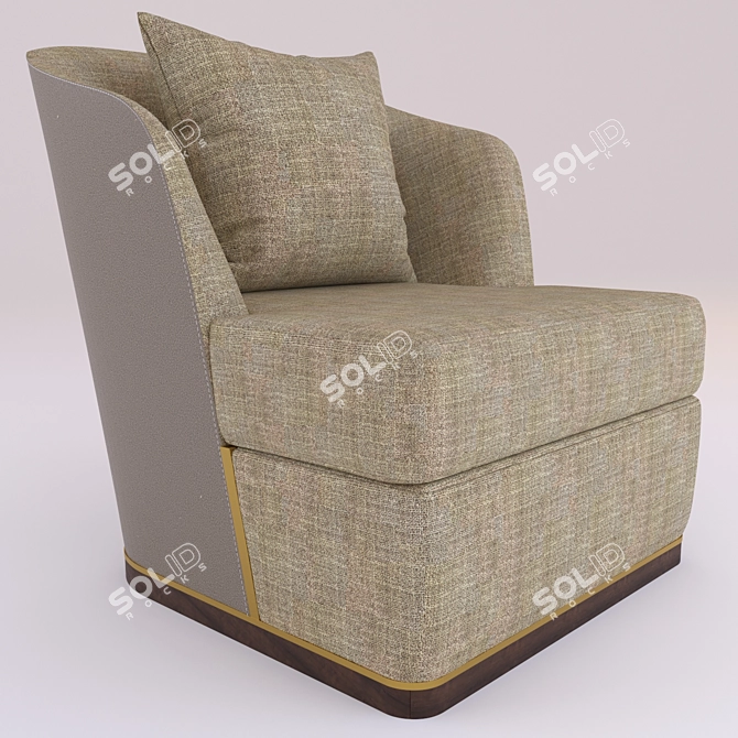 Michael Aster Accent Chair 3D model image 2