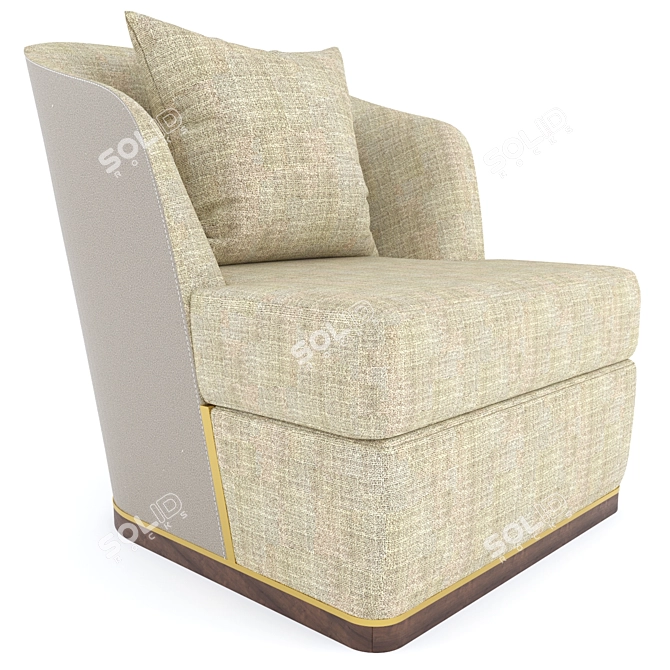 Michael Aster Accent Chair 3D model image 3