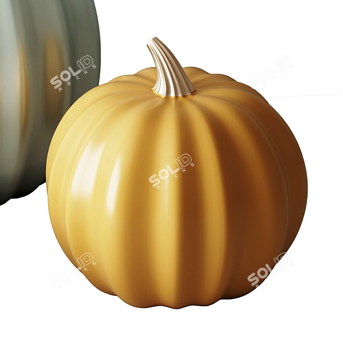 Autumn Harvest Pumpkin Set 3D model image 3