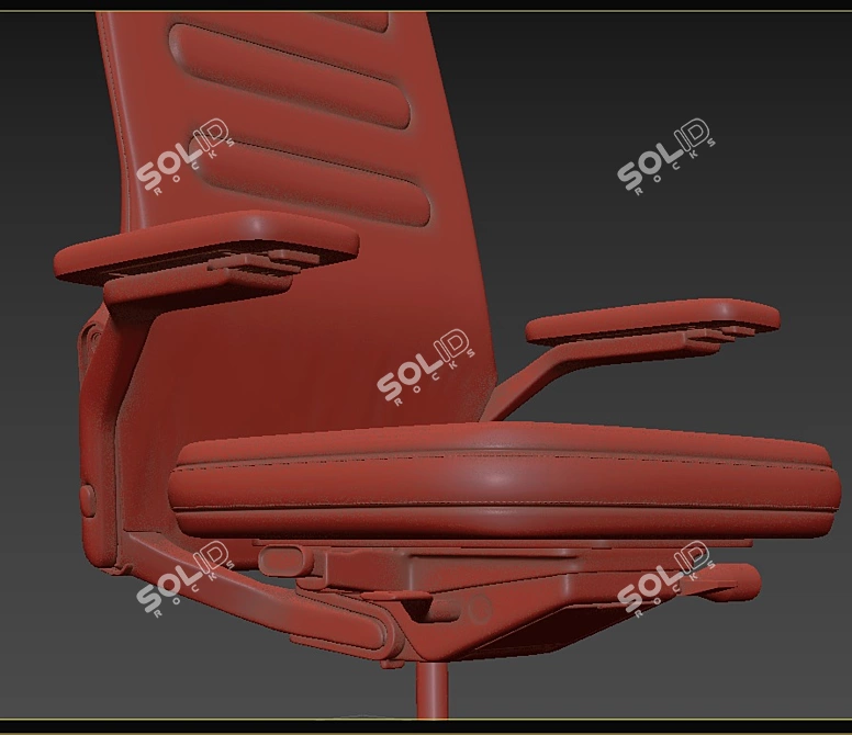 Modern Ergonomic Vitra VC5 Office Chair 3D model image 3