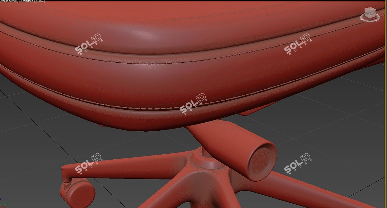 Modern Ergonomic Vitra VC5 Office Chair 3D model image 4