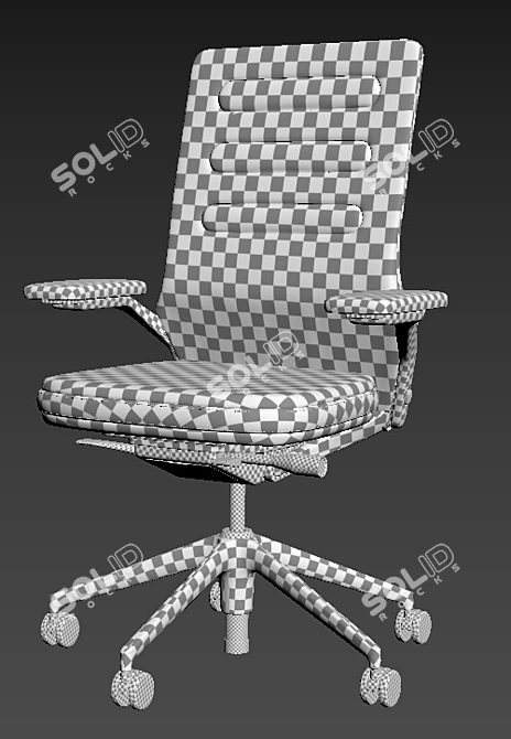 Modern Ergonomic Vitra VC5 Office Chair 3D model image 5