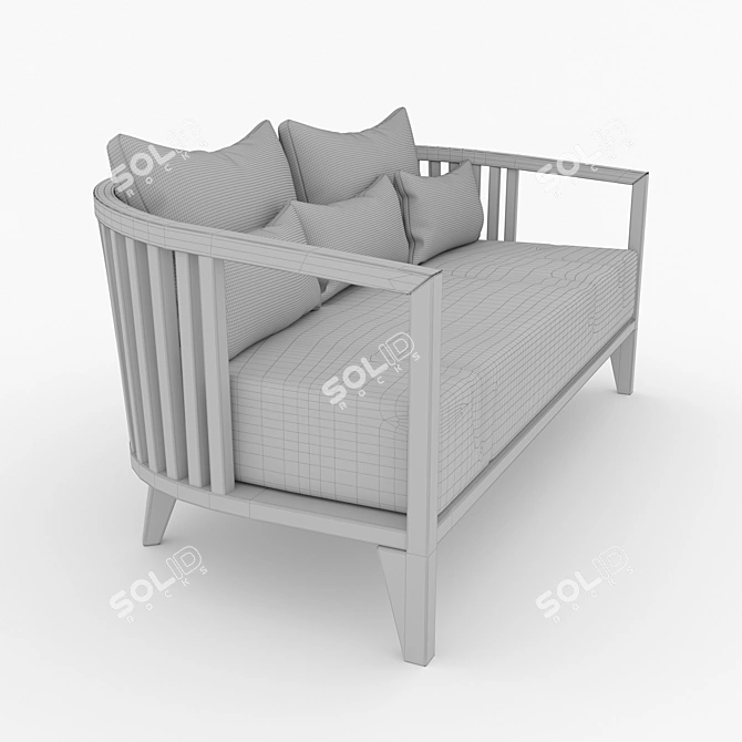 Goba Sofa: Stylish & Versatile Design 3D model image 5