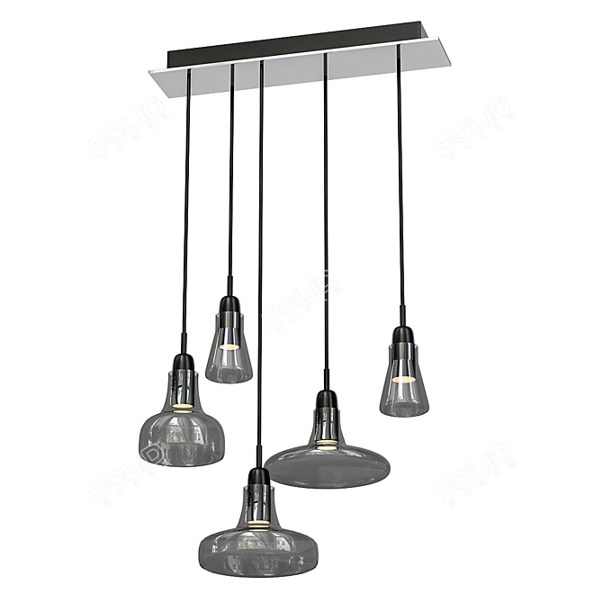 Elegant Shadows Pendant Lighting 3D model image 1