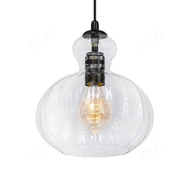 Rustic Elegance: Kichler Mini Pendant 3D model image 1