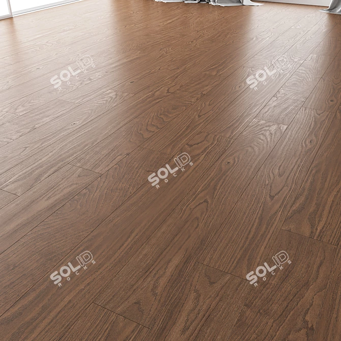 Premium Wood Floor Set - Variety of Styles 3D model image 4