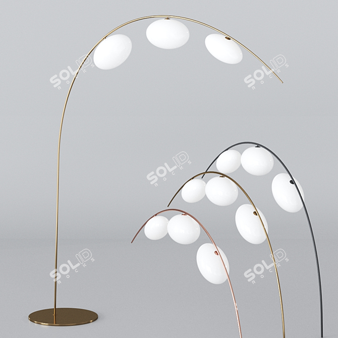 Ethereal Glow - Angelic Concept Floor Lamp 3D model image 1