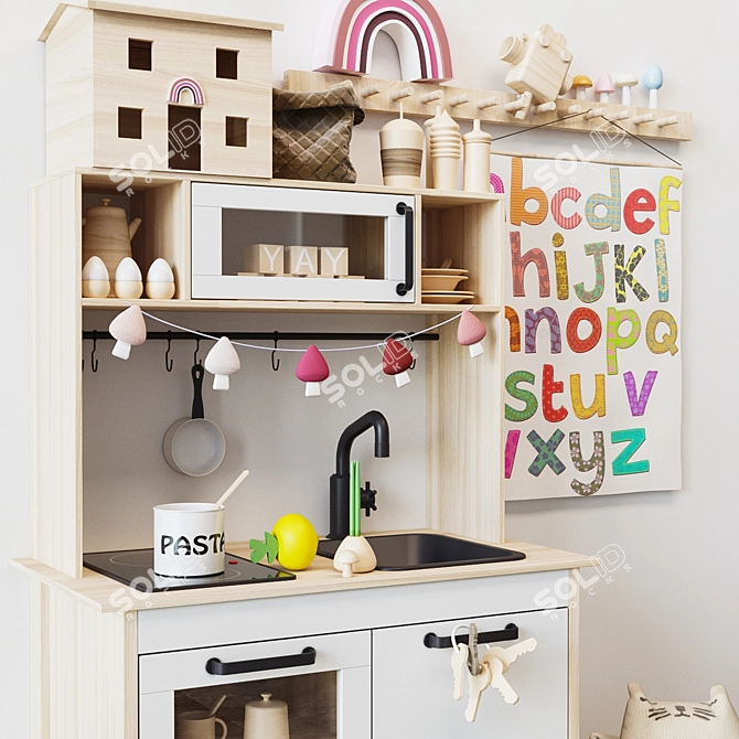 IKEA DUKTIG Children's Kitchen Set 3D model image 3