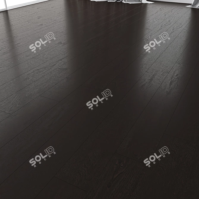 Premium Wood Floor Set 3D model image 5