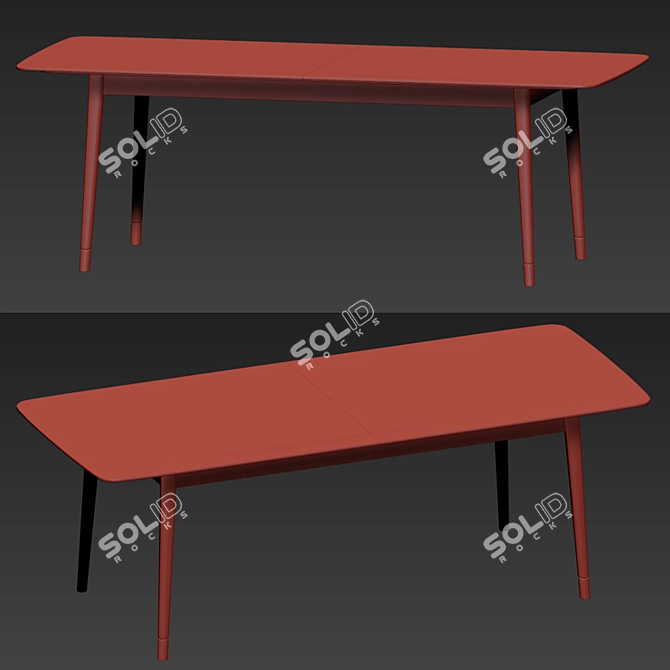 Modern Claire Dining Set 3D model image 5