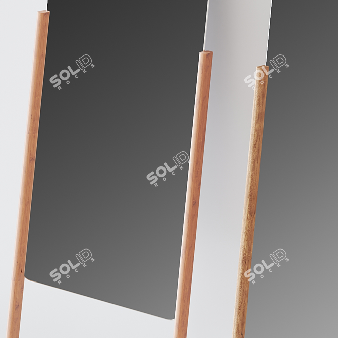 Modern Leaning Mirror by Blu Dot 3D model image 2